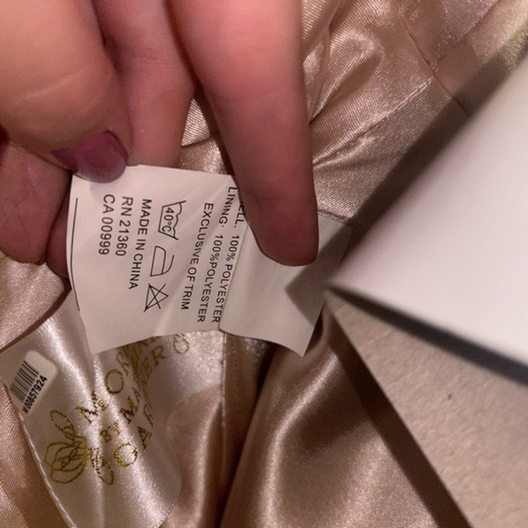 Formal Dress, cream, tan, gold. size 4 in EUC - Picture 13 of 16